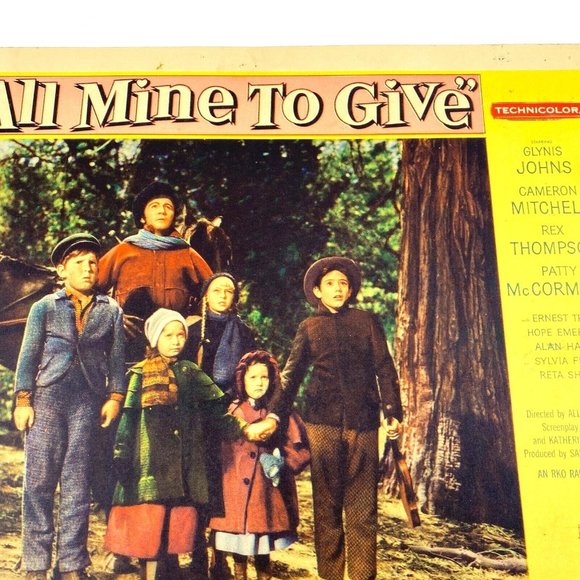 All Mine to Give 1957 Lobby Card Movie Poster Technicolor Drama Glynis‎ Johns - Picture 9 of 10
